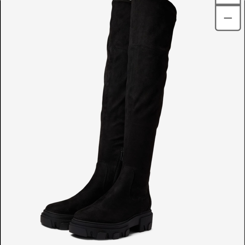 Calvin Klein Linnie 2 Black suede Boot size 9 new without box never used - Picture 4 of 8